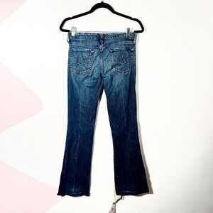 7 For All Mankind Bootcut Jeans Womens 27 Blue‎ Denim Low Rise